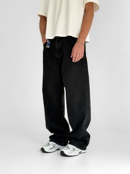 ДЖИНСИ BAGGY FIT ЧОРНІ JE00202 фото