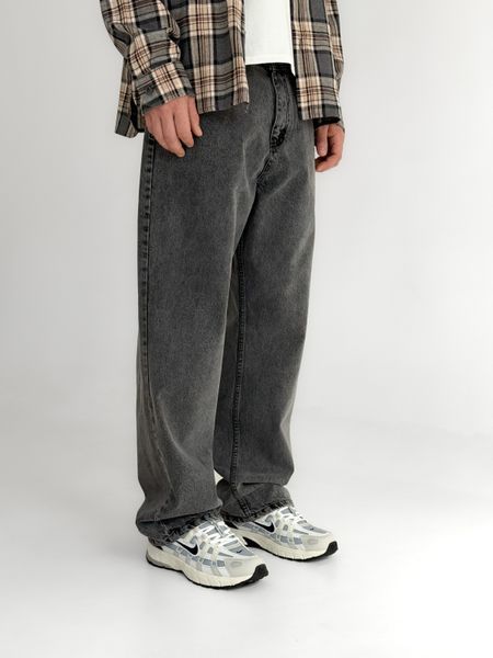 ДЖИНСИ BAGGY FIT СІРІ JE00211 фото